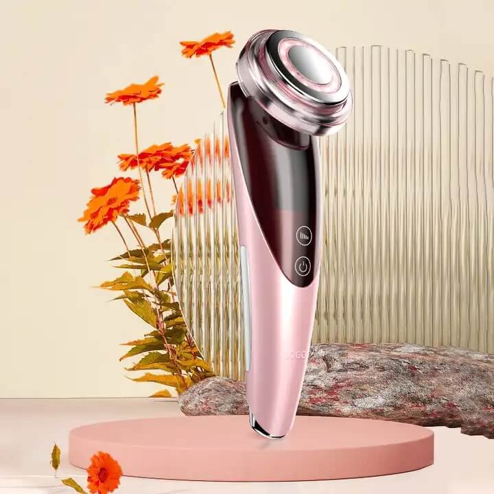 SKB-1809 4 in 1 home use galvanic ion pores cleansing face lifting LED photon eye care massager